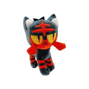 Pokemon Litten Plush Toy Wicked Cool Toys WCT 2018 Grey Orange Cat